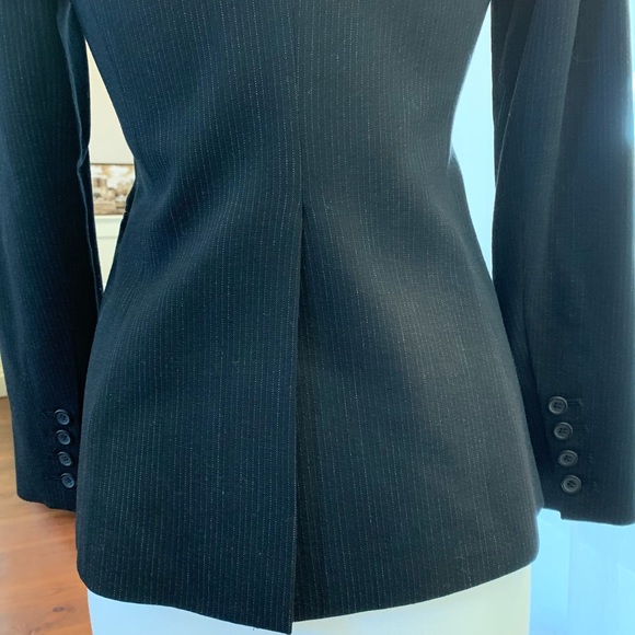 THEORY dark navy blue pinstripe 2 button blazer - Picture 8 of 8